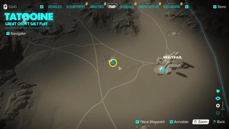 Star Wars Outlaws Passive Income Unlock Map