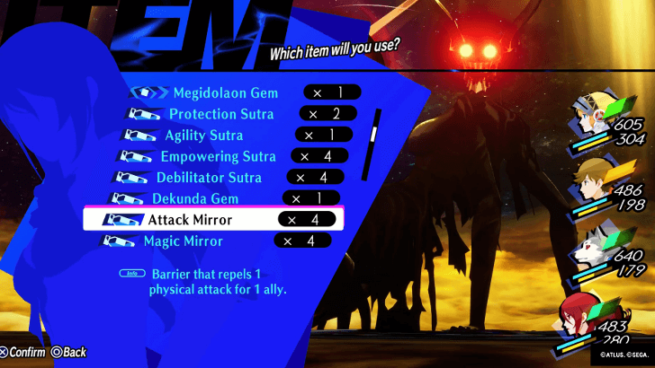 Persona 3 Reload Episode Aigis - Use Items