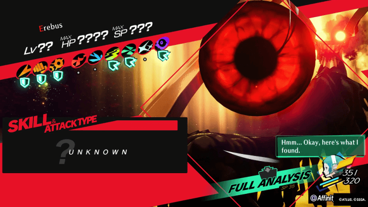 Persona 3 Reload Episode Aigis - Erebus Dark Embrace Weakness