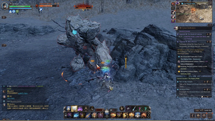 Stone Golem Chief One on One Fight