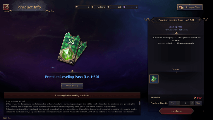 Throne and Liberty - Premium Leveling Pass