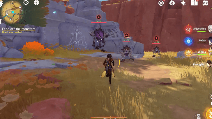 Genshin - I Flame Bearer - Defeat the Rifthounds