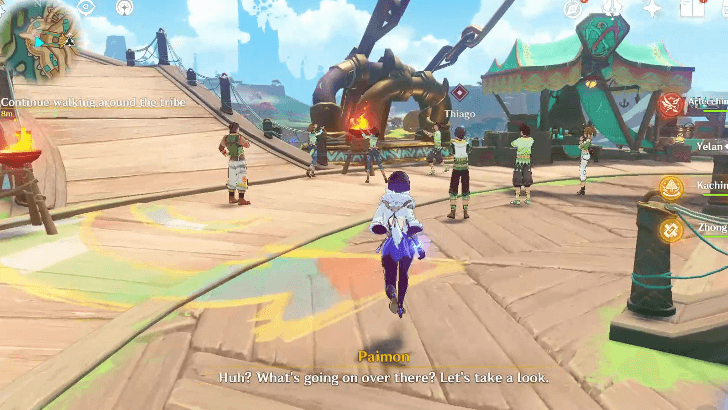 Genshin - I Flame Bearer - Go to the tribe center and talk to Thiago