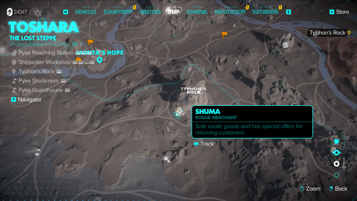 Star Wars Outlaws - Shuma (Toshara) Map Location