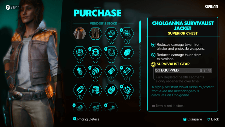 Star Wars Outlaws - Shuma Stock on Toshara