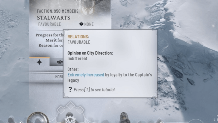 Frostpunk 2 Relations Scale