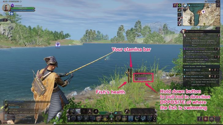 Throne and Liberty Pull Fishing Rod