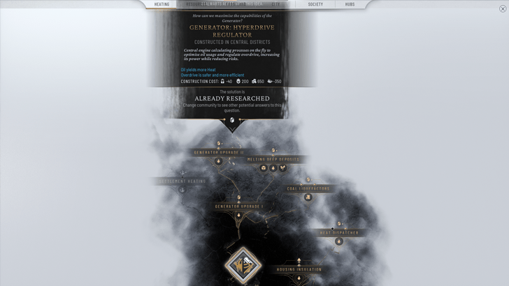 Research In the Heating Tab