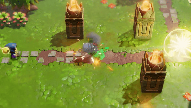 Automaton being destroyed