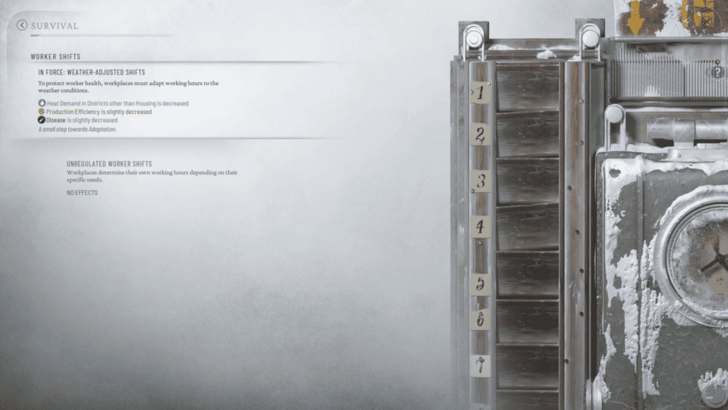 Weather Adjusted Shifts