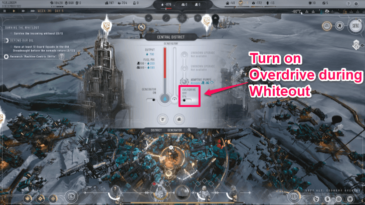 Turn on Generator Overdrive