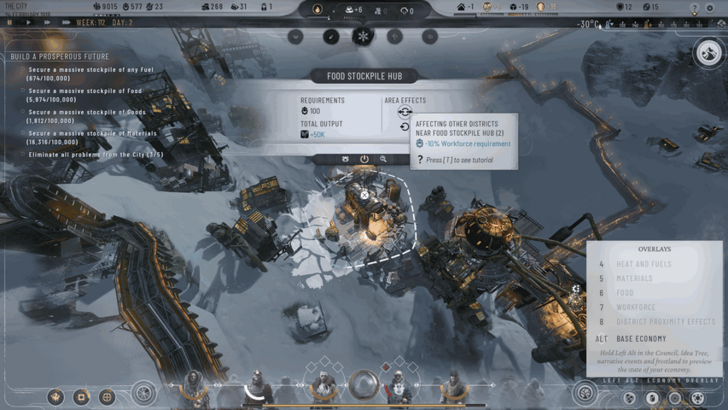 Frostpunk 2 Hubs and Proximity Effects