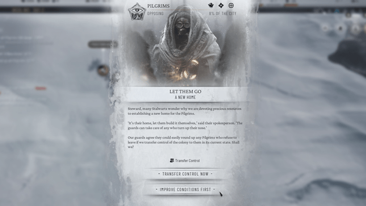 Transfer Control of the Colony