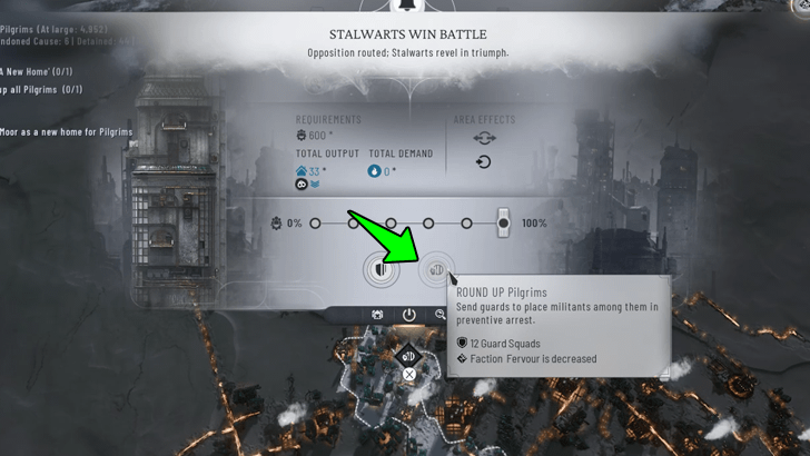 Detain Members of the Violent Faction