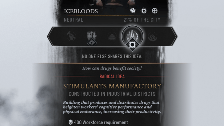 Frostpunk 2 Radical Idea