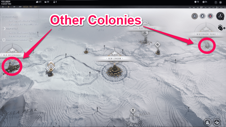 Establish Colonies on Available Areas