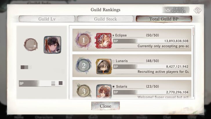 Joining a Guild - MementoMori