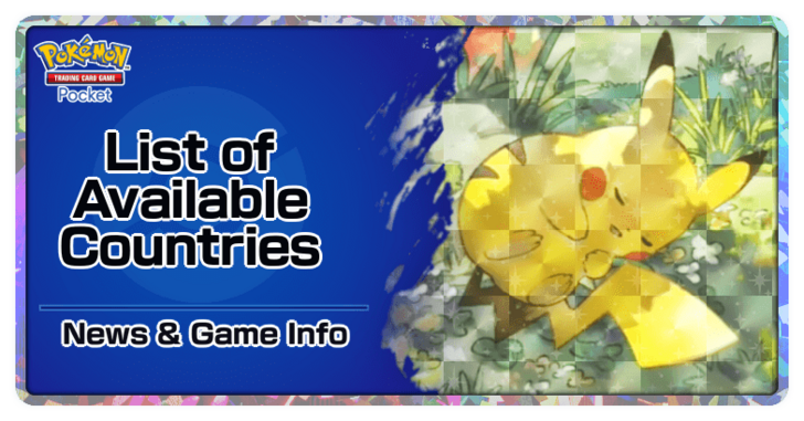 PTCGP - List of Available Countries