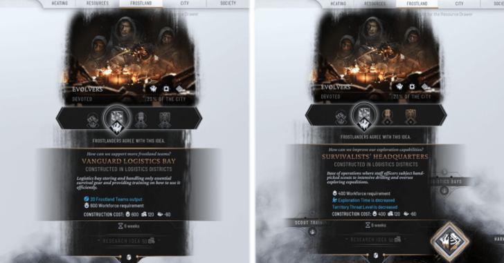 Research Ideas for Frostland Teams and Expeditions