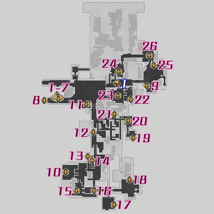 Honkai Star Rail - Cloudford F1 Treasure Map