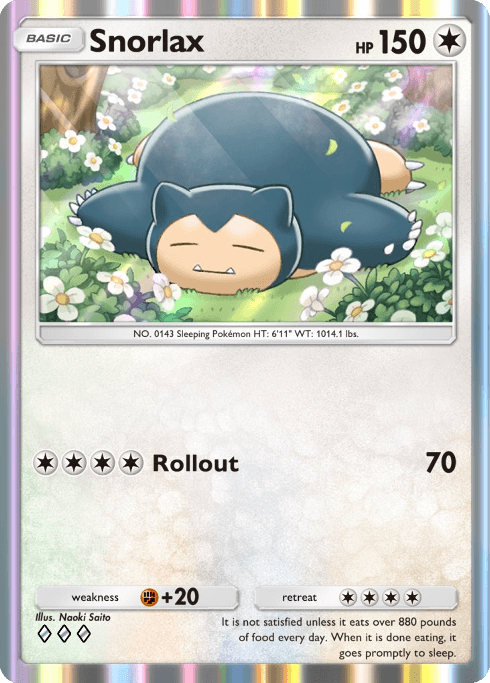 Pokemon TCG Pocket - A1 211 Snorlax