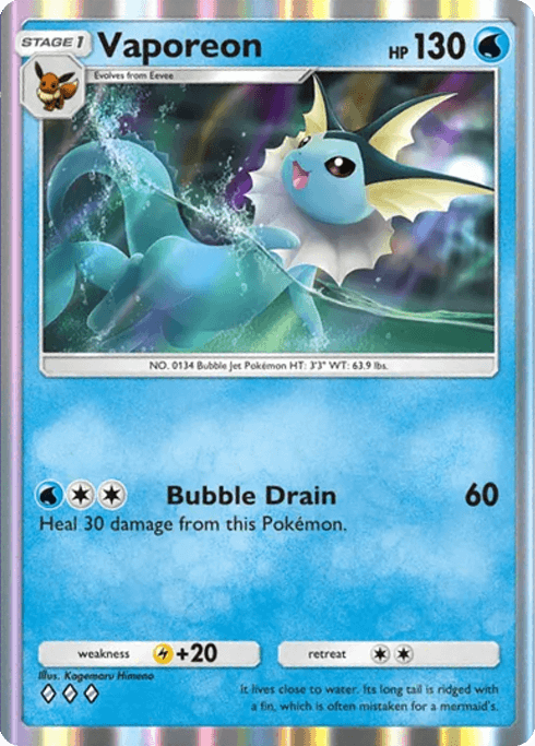 Pokemon TCG Pocket - A1 080 Vaporeon