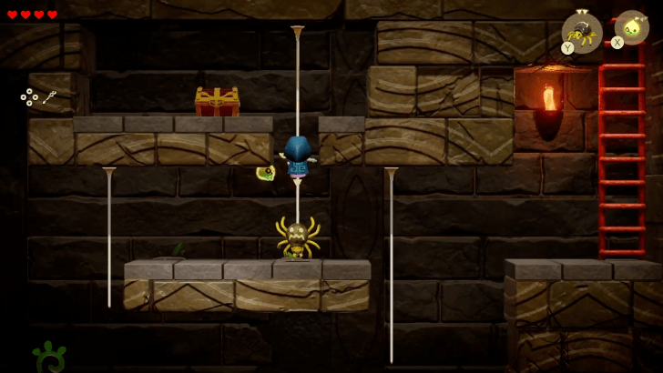 climbing to the Dungeon Map Chest