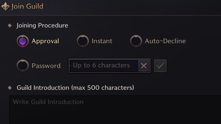 Guild Join Permissions