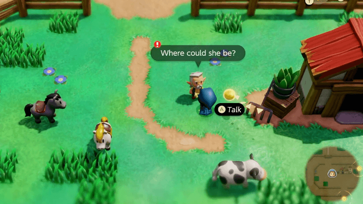 Talk to the Old Man at Hyrule Ranch