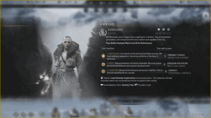 Frostpunk 2 Formed Faction