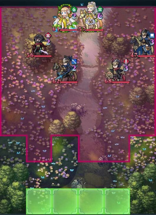 Fire Emblem Heroes - Ymir and Ascended Eir Infernal Map