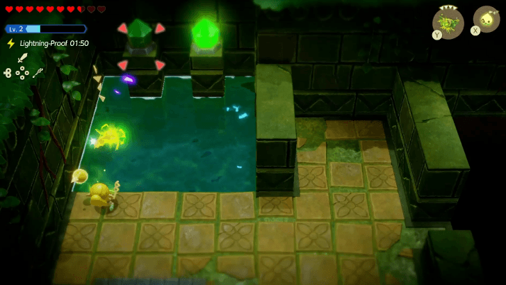 activating green crystals with Electric Keese