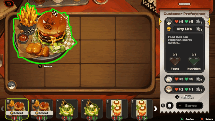 Complete Stage 5 and Serve Lighter