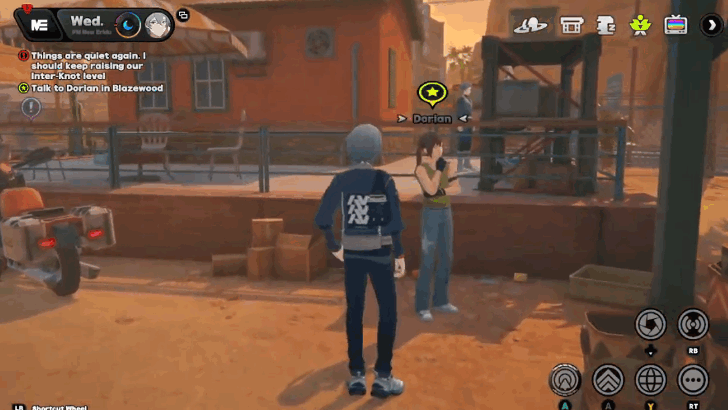 Talk to Dorian in Blazewood