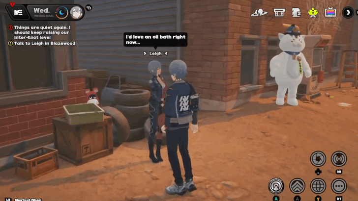 Talk to Leigh in Blazewood