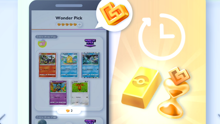 Pokemon TCG Pocket - Wonder Hourglass Time Reduction