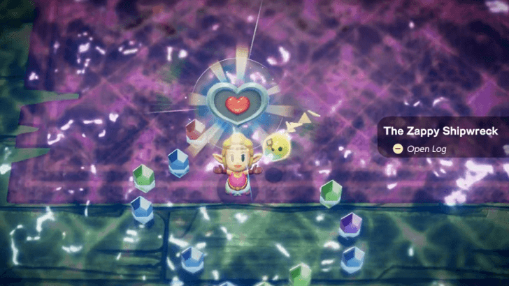 Heart Piece (The Zappy Shipwreck) overworld location