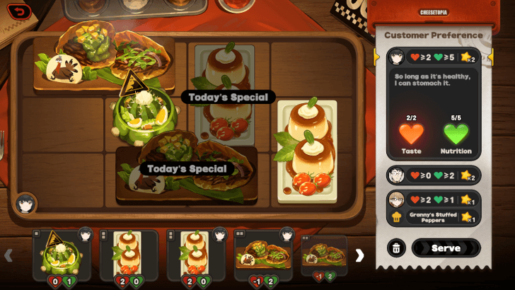 Cheesetopia Meal Combination Stage 6 Customer 1