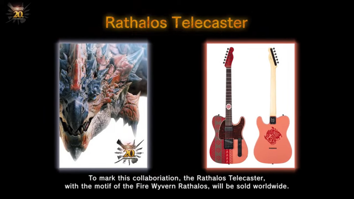 ギター Fender Limited Monster Hunter Rathalos Fender Monster Hunter Telecaster Electric Guitar - Rathalos