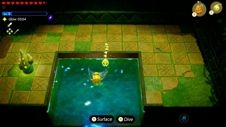 pool that leads outside