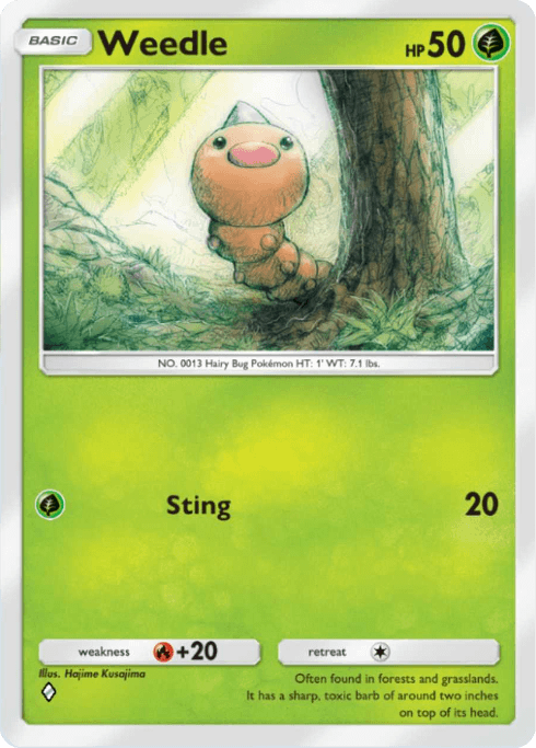 Pokemon TCG Pocket - A1 008 Weedle