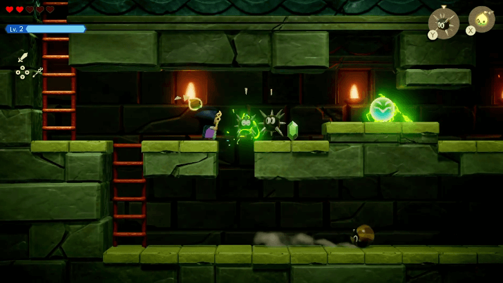 6 - Defeat the Sparks to Cross Using the Upper Platform