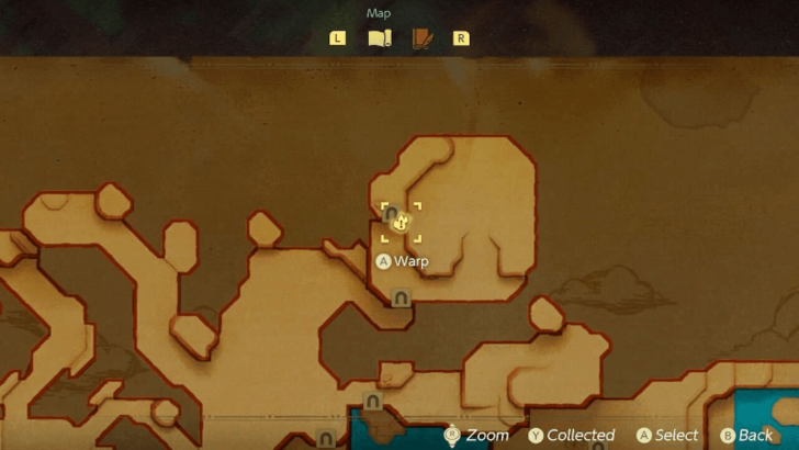 Waypoint map location