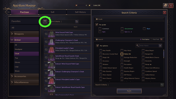 Sort Listings in Auction House