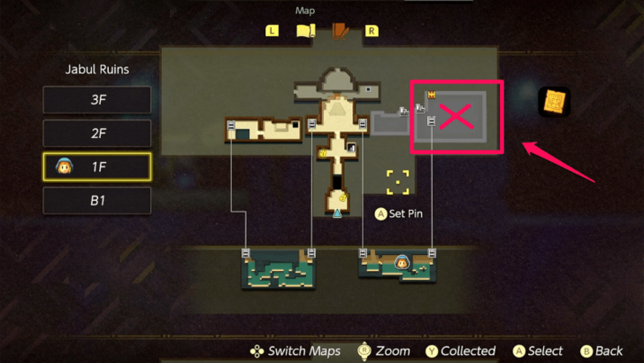 Zelda EoW - Chompfin Map Location