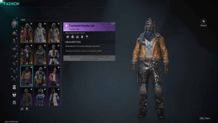 Once Human - Fastwind Mayfly Set Cosmetics