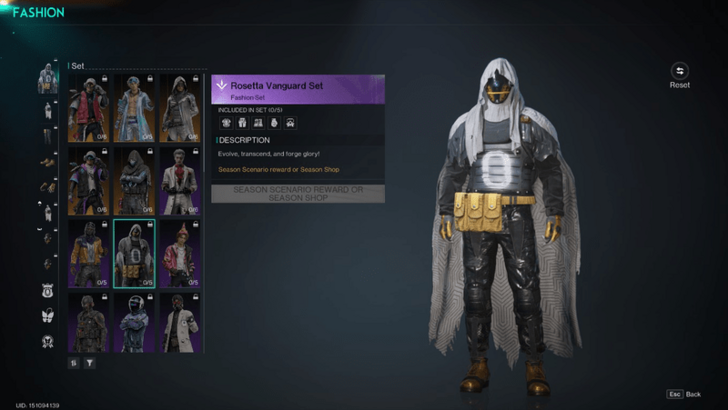 Once Human - Rosetta Vanguard Set Cosmetics