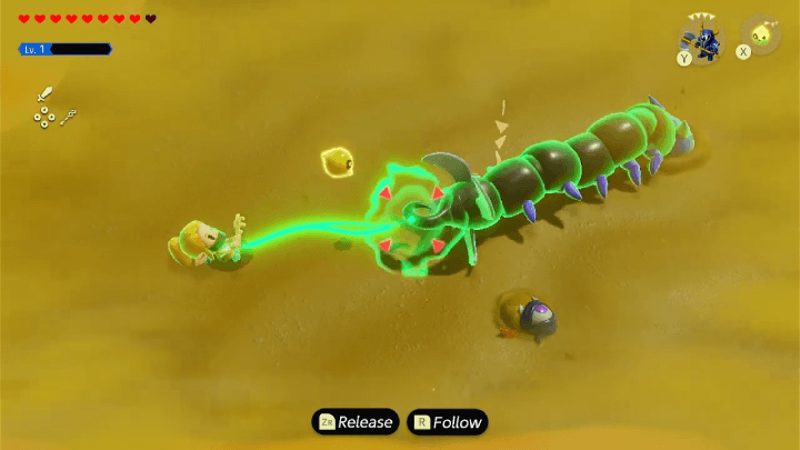 Lanmola can be pulled by the tip of its tail using Bind