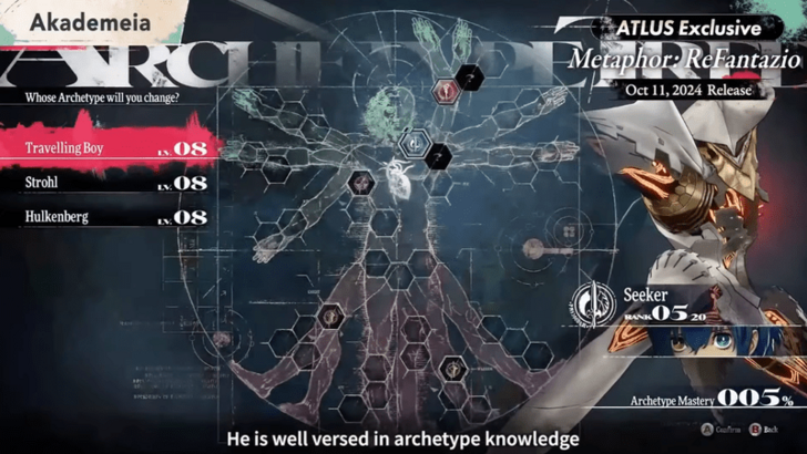 Metaphor ReFantazio - Archetype Customization