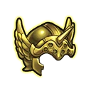 Gold Falconine Helmet Icon